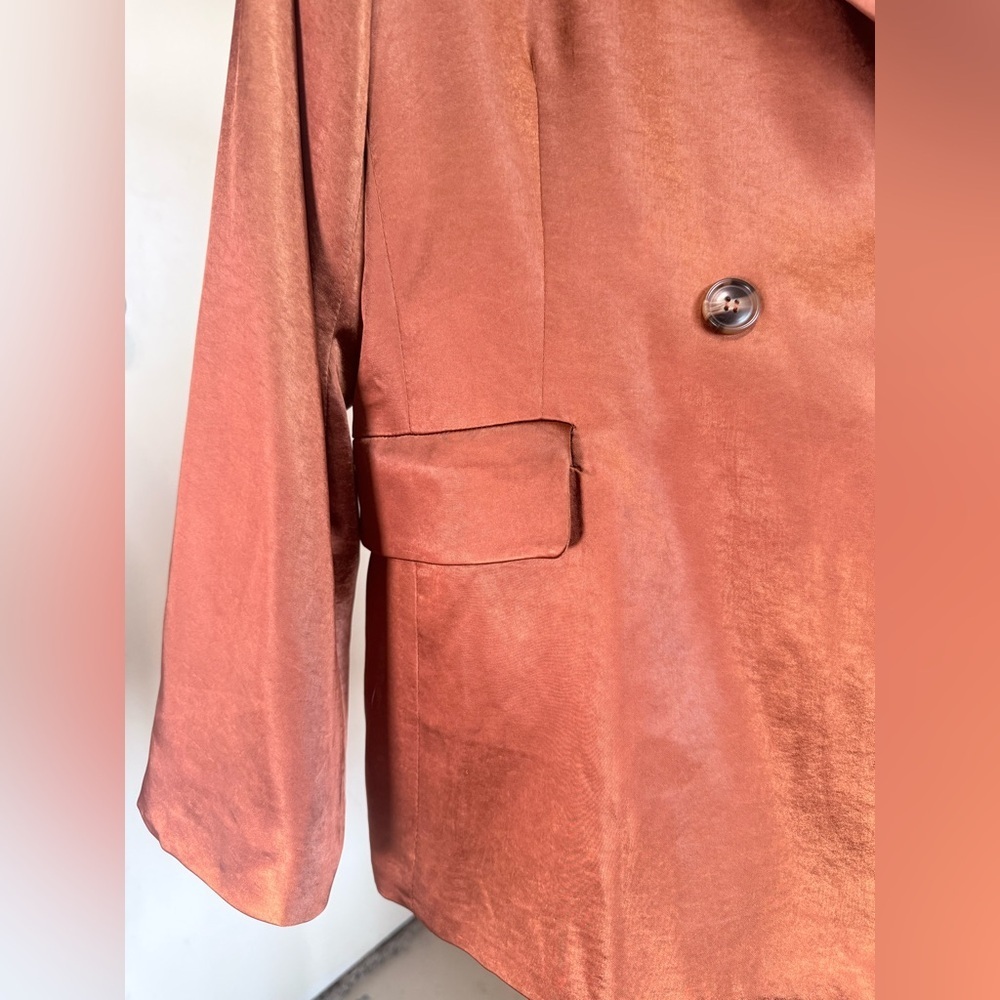 NWT - Aakaa Shimmering Bronze Blazer - Size M - Picture 7 of 15